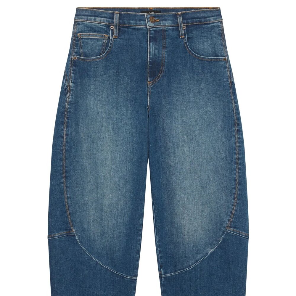 NEW Ruti Petite Denim Wide-ish Pants, Medium Wash, 8P - Picture 3 of 15